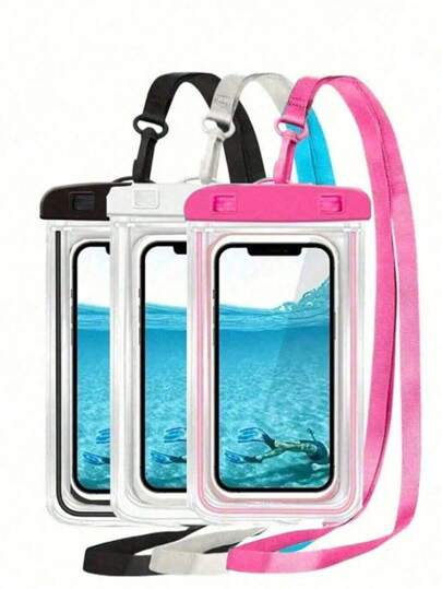 10/8/6/4/2/1pc Waterproof Bag Universal Waterproof Phone Pouch Airbag Waterproof Cell Phone Bag Swimming Underwater Waterproof Phone Case Beach Cellphone Dry Bag For Smartphone Christmas, Halloween Gifts, Home. Room, Birthday, New Year, Accessories, Friends, Funny Gifts