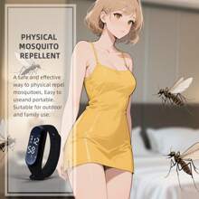 1 Pc Mosquito Repellent Watch, Physical Mosquito Repellent, Home Gathering Mosquito Repellent Device, Men Business , Fashionable Mosquito Repellent Device, Outdoor Camping Mosquito Repellent Watch, Portable Mosquito Repellent, Women Indoor , Park Walking Mosquito Repellent Device, Party Mosquito Repellent Wristband, Exquisite Gift, Comfortable To Wear, Adjustable Size, Unisex