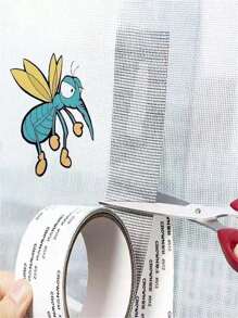 Self-Adhesive Fiberglass Window Screen Repair Tape, Waterproof Mosquito Net Repair Tape, Durable And Easy To Repair Holes Or Cracks On Window Screens And Doors