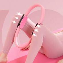 1pc Plain Pilates Ring, Yoga Resistance Circle, Magic Hoop, Fitness Equipment. May Have Lint Issue Due To Material.