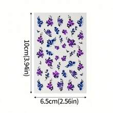 1/2 件，这些浮雕春季野花指甲贴展现了一系列精致细致的花卉图案。精致的花瓣、茎叶和野花都经过精心制作，呈现出栩栩如生、迷人的外观。柔和的粉色、白色和黄色色调的组合，为您的指甲带来春天的清新活力。 - 彩色 - 查看 6