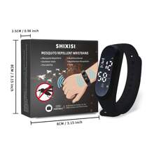1 Pc Mosquito Repellent Watch, Physical Mosquito Repellent, Home Gathering Mosquito Repellent Device, Men Business , Fashionable Mosquito Repellent Device, Outdoor Camping Mosquito Repellent Watch, Portable Mosquito Repellent, Women Indoor , Park Walking Mosquito Repellent Device, Party Mosquito Repellent Wristband, Exquisite Gift, Comfortable To Wear, Adjustable Size, Unisex