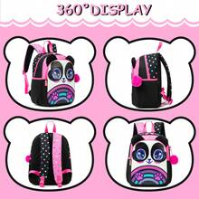 Backpacks For Girls And Boys School Bag Cute Girls Backpacks Ages 8-10 Kids Bookbag Set Travel Backpack For Elementary Students Backpack To School Supplies Back To School - Black and White 17501 - View 5