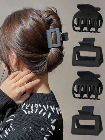 4pcs Matte Black Hair Clips, Suitable For Fine Or Thick Hair, Small Size, Firm Grip, Non-Slip, Suitable Hair Accessories For Women And Girls Hair Accessories, For Women, Fall, Travel, Hair Tools, Accessories Women, Hair Stuff, Fall, Hair Accessories Women, Hair Tools, Hair Stuff, Stuff, Beauty Accessories, Gifts, Travel, Gifts For Women, Hair Stuff, Stocking Stuffers,Stocking Stuffers,Stocking Fillers,Stocking Stuffers For Women,Stocking Fillers Women,Christmas Gifts,Gifts,Christmas Stocking Fillers,Gifts For Women,Gift,Christmas Gift,Stocking Stuffers For Adults,Stocking Fillers For Adult,Hair Stuff,Women's Accessories,Stocking Stuffer,Coming-Of-Age Hair Accessory,Christmas Hair Accessories,Gift Ideas For Women,Beauty Stocking Fillers,Christmas Gifts For Women