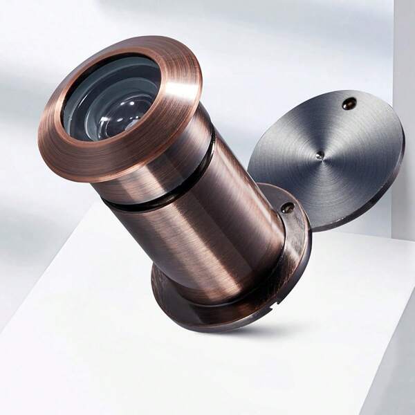 220° Anti-Theft Door Peephole, 200° Wide Angle View, High-Definition Glass Lens, Heavy-Duty Privacy Cover, Easy Installation, Anti-Pry And Anti-Rotation, Suitable For Home, Office, Hotel