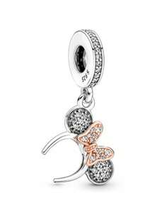 Disney 1 Pieza de Colgante de Cuenta de Plata de Ley 925, Adecuado para Pulsera DI.Y Original, Regalo de Joyería de Moda para Cumpleaños o Compromiso de Mujer, Modelo de Caliente
