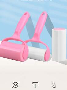 175 件粘毛滚筒，宠物毛发去除器适用于汽车地毯、汽车座椅、汽车内饰细节，去除家具、沙发、衣服上的猫狗毛发