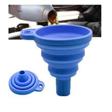 1Pc Color Random, Engine Funnel Automotive General Silicone Liquid Funnel Cleaning Fluid Replacement Foldable Portable Automotive Oil Gasoline Replacement Funnel