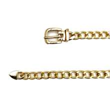 حزام خصر معدني بطراز بانك للنساء لفصلي الربيع والصيف، حزام خصر قابل للتعديل، إكسسوار عصري متعدد الاستخدامات من طراز Y2K، إبزيم معدني مطلي مقاوم للتلاون باللونين الذهبي والفضي مناسب للصيف والمدرسة والخريف وعيد الهالوين