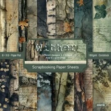 24 张 6 英寸 X 6 英寸复古图案纸、复古蕾丝和花朵、枯萎、几何、Realme、装饰剪贴簿纸、卡片制作纸的理想选择、垃圾日记用品、相册、照片、信封节日装饰、多色图案纸包用品、装饰工艺纸、适合青少年、女孩、成人和朋友、情侣、学校用品、返校