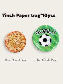 69/10 Piece World Cup Soccer Party Tableware Set - 7/9 Inch Plates, 9 Oz Cups And Napkins | Serves 16 Guests For Match Watching, Birthday Picnics, Celebration Decor - Multicolor - View 18