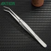 German Quality Stainless Steel Tweezers Anti-Static Curved Tip For DIY Nail Art Crafts - Multicolor - View 13