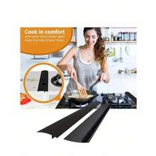 1PC Sealing Strip Silicone High Temperature Resistant Kitchen Gap Strip, Anti-Oil Gas Stove Gap Soft Sealing Strip Silicone Gap Plug Kitchen Stove Countertop Gap Cover - Flexible Stove Space Filler - Nhiều màu - Xem 9