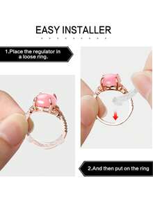 12/24/36pcs Resin Ring Adjuster Invisible Ring Size Adjustment Pad For Loose Rings, Fits All Finger Sizes Invisible Ring Sizer For Loose Rings - Multiple Finger Sizes, Comfortable & Protective Ring Adjustments - Adjust Transparent Tightener Resizing Tool Jewelry Guard For Loose Rings Ring Adjuster Fit Any Rings, Assorted Sizes Of Ring Adjuster For Women - Multicolor - View 5