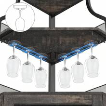 mteryoing Corner Wine Bar Cabinet With Large Storage Space, Detachable Wine Rack, Glass Holder, And Mesh Door - 4-Tier Liquor Cabinet Bar For Dining Room, Living Room, Kitchen