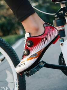 1 双男女通用公路自行车鞋,PU 鞋面防滑外底,四季皆宜,SPD Racing City 公路自行车运动鞋,轻便时尚户外步行自行车鞋 - 紅色 - 查看 4
