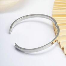 1pc Stainless Steel Non-Fading Fashion Minimalist Versatile Luxury Niche Design Ins Style Sweet Elegant Exquisite Creative Unique White Shell With Rhinestone Bracelet, Daily Wear Gift For Girlfriend, Fashionable Accessory - Yellow Gold - View 7