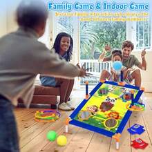 Subao Bean Bag Toss Game3 In 1 Cornhole Set Outdoor Games Sports And Outdoors Play Toys For Toddler Boys Girls 3 4 5 6 7 8 9 Ring Toss Game For Yard Lawn Party Family Toys Gifts For Age 3+ - đầy màu sắc - Xem 4
