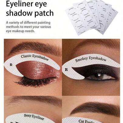 4 Tờ Với 32 Hình Dán Trang Điểm Mắt Khuôn Kẻ Mắt và Lông Mịn 4 Kiểu Khác Nhau Khuôn Kẻ Mắt Kiểu Phương Tây Khuôn Tạo Hình Lông Mịn Hình Dán Trang Điểm Phụ Trợ Kẻ Mắt Mèo Hình Dán Phụ Trợ Kẻ Mắt Phấn Mắt Hình Dán Phụ Trợ Kẻ Mắt Mèo Khuôn Trang Điểm Mắt Cáo Khuôn Kẻ Mắt Hình Dán, Trang Điểm, Giá Rẻ, Trang Trí Phòng, Bàn Trang Điểm, Du Lịch, Phòng Ngủ, Phụ Kiện Trang Điểm, Giá Rẻ, Quà Tặng Giáng Sinh, Trang Điểm, Dụng Cụ Trang Điểm, Đồ Rẻ, Quà Tặng, Quà Tặng Cho Phụ Nữ, Quà Giáng Sinh, Quà Tặng Khuyến Mãi, Du Lịch, Đồ Rẻ, Vật Dụng Cần Thiết Khi Du Lịch