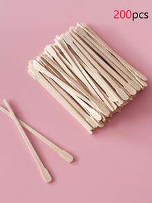 300/200/100/50/20pcs Disposable Waxing Sticks, Beauty Depilation Tools, Wooden Sticks For Body And Facial Hair Removal, Easy To Use, Suitable For Salons, Trips, Professional Wax Applicator, One-Time Wax Applicator Sticks, Wax Paper Waxing Sticks, Eyebrow Waxing Sticks, Applicable For Body, Legs, Face And Medium To Large Areas Hair Removal, Eyebrow Hair Removal Tool - Multicolor - View 13