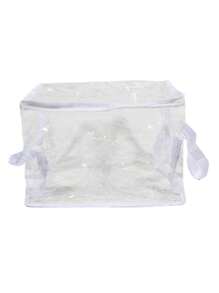 Foldable Book Box, Student Dormitory Classroom, Book Storage Box, Transparent Waterproof Household Book Sorting And Storage Box