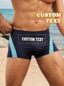 Customized Featured Couple-Themed Boxer Shorts With A Heart Design. These Are Customized Love Memento Gifts, Valentine's Day Gifts, Anniversary Gifts, Presenting Unique Love To Him. - Black - View 1