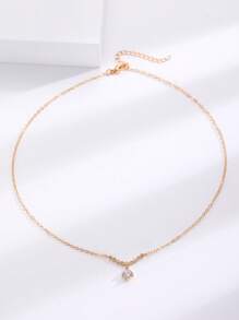 1pc Fashionable Minimalist Embellished Choker Necklace For Women, Versatile Elegant Style Suitable For Daily Wear, Commute, Social Events, Party, Valentine's Day, Mother's Day Gift