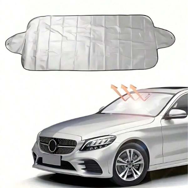 1 Stück Auto Schutzabdeckung, Autoschutzabdeckung für Autos, Sonnenschutz fürs Auto, Winter Auto-Schutzabdeckung Sonnen- und Autoabdeckungen, kann im Winter und Sommer verwendet werden, UV-, Schneeschutz
