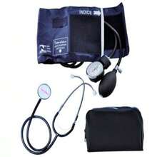Aparelho De Medir Pressão Arterial Manual Com Estetoscopio - Azul - Visão 3