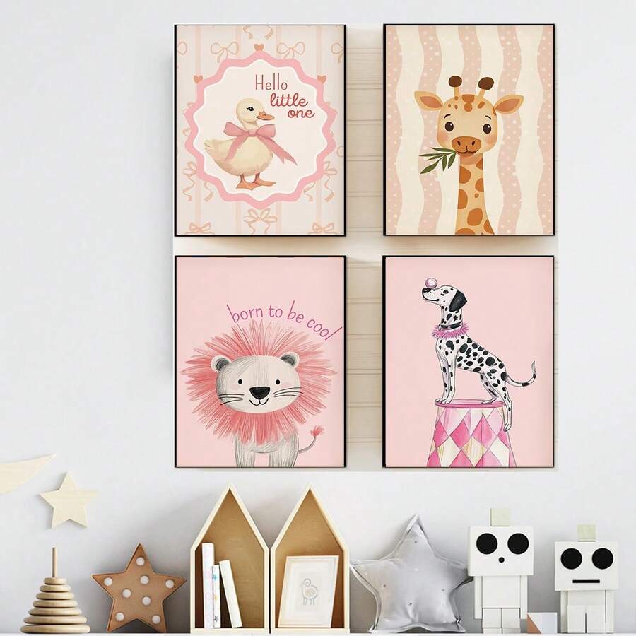 1 件粉色婴儿房印花,趣味婴儿房装饰印花,粉色女婴房装饰,粉色印花,女孩房画廊墙面艺术,儿童房装饰,数码印花。温馨小精灵女婴。婴儿必需品。婴儿房装饰。 - 彩色 - 查看 1