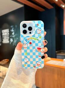 Husă de telefon colorată, licențiată oficial, compatibilă cu 16 Pro Max, husă de protecție compatibilă cu 15 Pro Max, husă transparentă cu design Doraemon, anti-cădere și anti-alunecare, imprimare color de înaltă definiție, efect lucios, compatibilă cu 11, 12, 13, 14, 15, 14 Plus, 15 Plus, 16 Plus, impermeabilă, rezistentă la șocuri, rezistentă la zgârieturi.