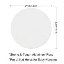 Cuatro niñas frente a la Torre Eiffel Señal redonda de metal de 7.8x7.8 pulgadas para decoración - Multicolor - Ver 2