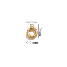 10pcs Stainless Steel Alphabet Pendants DIY Necklace Earrings Bracelet Jewelry Making Accessories