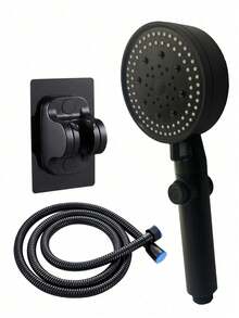 1/2/3pcs Shower Head, 1.5-Meter Hose And Bracket, Bathroom Showerhead Storage, High-Pressure Shower Head Combination, Newly Installed Bathroom Set - Multicolor - View 1