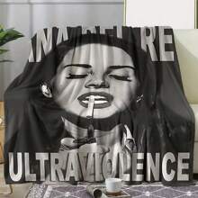 1 件舒适的 Lana Clarkson 图案法兰绒毛毯、卧室装饰、野餐垫、旅行毯、羊毛毯、床毯、盖毯、毛绒毯、休闲毯、秋季毯、夏季被子、卧室地毯、柔软毛毯、沙发套、凉爽羊毛、柔软涤纶针织设计、多用途、可机洗、床上用品、蓬松毛毯和休闲毛毯、居家和旅行的理想礼物、生日、周年纪念、送给家人和朋友的日常礼物、生日毛毯礼物