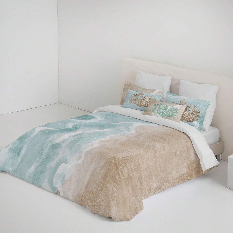 Naturals - 印花被套 - ✅ 2-5 天送达 ✅ - 100% 纯棉 - 超柔软 - 含枕套 - 床长 90/135/150/180 厘米 - 25 种型号可选 - 西班牙制造 - 海鹽 - 查看 1