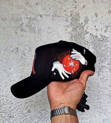 Gorra exclusiva 31 mago hasta magic club Crystal colección materiales alta calidad premium con brillos seda satín hatsdandy hip hop  diseño limitado - Rosa - Ver 4