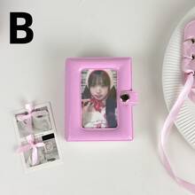 1pc 3-Inch Star Mini Photo Card Holder, 32 Pockets, K-POP Photo Card Holder, Celebrity Style Photo Collection, School,For School Supplies,Back To School