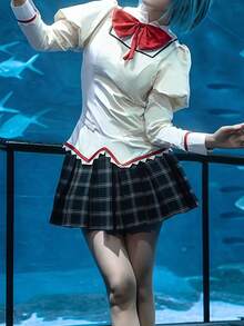 1 件万圣节校服套装，魔法少女角色扮演动漫服装，适合会议，洛丽塔校园风格 - 彩色 - 查看 4