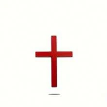 1pc Multi-Color 3D Metal Cross Car Sticker, Exterior Car Decal, Durable Car Sticker - Multicolor - View 12