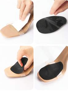 HALF INSOLE Metatarsal Pads Women | Heel Inserts For Women | Ball Of Foot Cushions (1 Pair Foot Pads) All Day Pain Relief And Comfort One Size Fits Shoe Inserts For Women For Women High Heels Women Pumps And Men Sneakers Shoes Summer Daily Wear  Casual  Beach    Beach - 黑色 - 查看 4