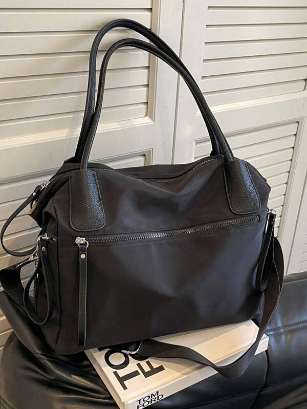 2024 New Vintage Nylon Tote Bag For Women, Large Capacity Crossbody Shoulder Handbag