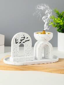 مجموعة واحدة من الشعلة البخور والزينة الزخرفية. حامل البخر، الحرق البرك، فروج المنزل، ديكور المنزل. إنه مناسب لتزيين المنزل والنوم وغرف المعيشة (As قطعة مركزية ديكور)، المكاتب، Yogaues، والحفلات، - At an elegant Atm. يمكن استخدامه أيضًا لتزين المعبد. هذا الإحراق أو الإشعال.