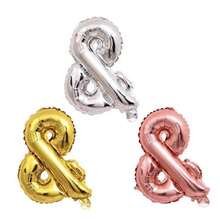 بالون فويل بأحرف وأرقام وأشكال نصية مكتوبة بخط يدوي، ديكورات حفلات، احتفالات، اكتب عبارتك الخاصة، عيد ميلاد سعيد، بالون ذهبي - متعدد الألوان - مشاهدة 8