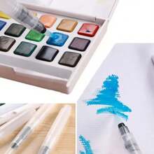 3/6 stuks aquarelpenselen, nylon punt, wateroplosbare kalligrafie oefenpennen voor reisverslagen, kunstcadeaus aquarel, waterpen, verfkwasten, kalligrafiepenseel, verfmarker, kunstsets voor kinderen, aquarelpen, verf voor kinderen, terug naar school