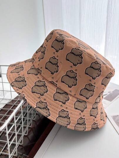 Chapéu protetor solar primavera/verão, moda masculina, estampa coco, chapéu de pescador unissex, boné de pescador feminino, adequado para viagens e uso diário