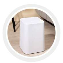 1pc Household Bathroom Wastebasket With Lid, Nordic Style Sorting Trash Bin For Office, Bedroom, Kitchen, Bathroom And Living Room Large,Kitchen,Bathroom,Multi-Colored Trash Can,Garbage Bin, Household With Lid, Simple Square Living Room, Kitchen, Bathroom, Toilet, Style, High Aesthetic Value, Light Luxury Paper Basket