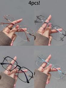 1 pièce Lunettes de mode dégradé océanique pour activités en plein air. Accessoires de lunettes transparentes, Saint-Valentin