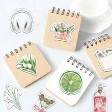 50Pcs Aesthetic Stickers/ Watercolor Stickers/ Journal Stickers/ Cute Stickers/ Cute Animal Stickers /Flower Stickers / Stickers For Water Bottle,Computer,Laptop,Phone,Luggage,Notebook,Fridge