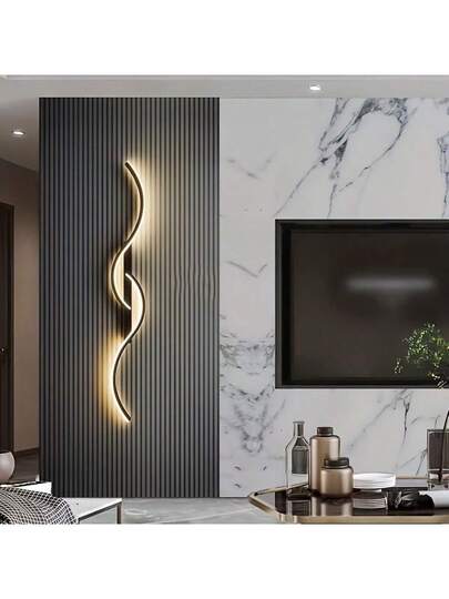 Moderne LED Wand Sconce Warm Wit Verlichting Temperature, Semi Flush Mount Metal Fixture Living Room, Dining Area, Vanity, Industrial Includes Installation Hardware, Removable Clamp, Hard Wire Setup, Polished Finish, 110V 240V Compatibility, Elegante Home Lighting Finish Lamp, Room